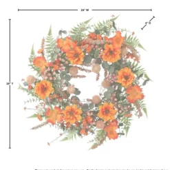 Zinnia And Berry Wreath-Kirkland's Home Sale