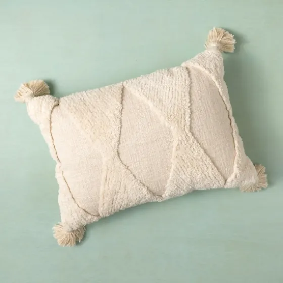 Zoey Diamond Tufted Lumbar Pillow-Kirkland's Home Cheap